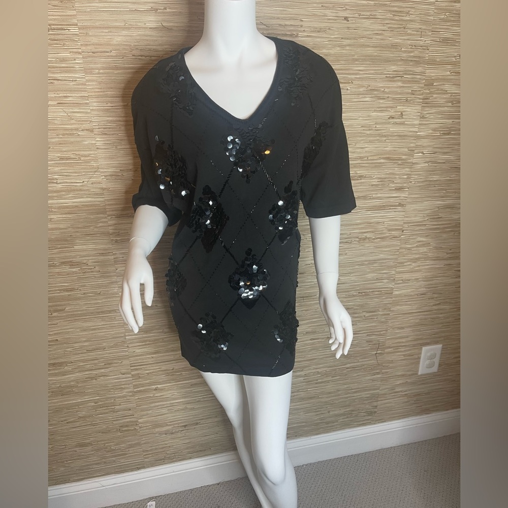 Vintage beaded and sequin shirt